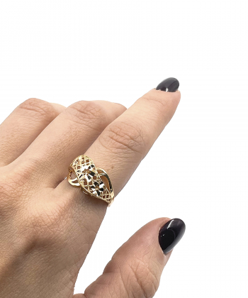 انگشتر گلد بهنوش هماتیت گلد Hematite Gold کد 135957