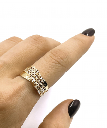 انگشتر زیبا تیانا هماتیت گلد Hematite Gold کد 135958