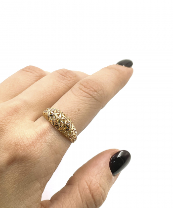 انگشتر گلد تندیس هماتیت گلد Hematite Gold کد 135959