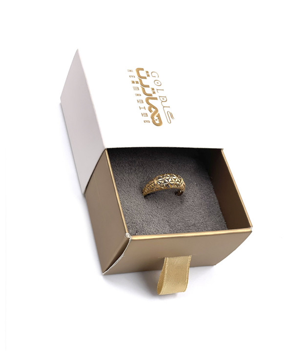 انگشتر گلد تندیس هماتیت گلد Hematite Gold کد 135959