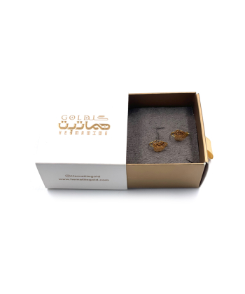 گوشواره کلیپسی رایا هماتیت گلد Hematite Gold کد 135840