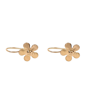گوشواره کلیپسی گل زیبا هماتیت گلد Hematite Gold کد 135829