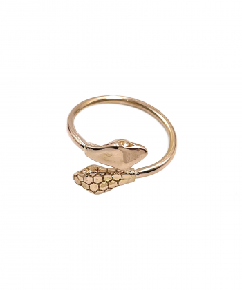 انگشتر مینیمال مار لارا هماتیت گلد Hematite Gold کد 135919