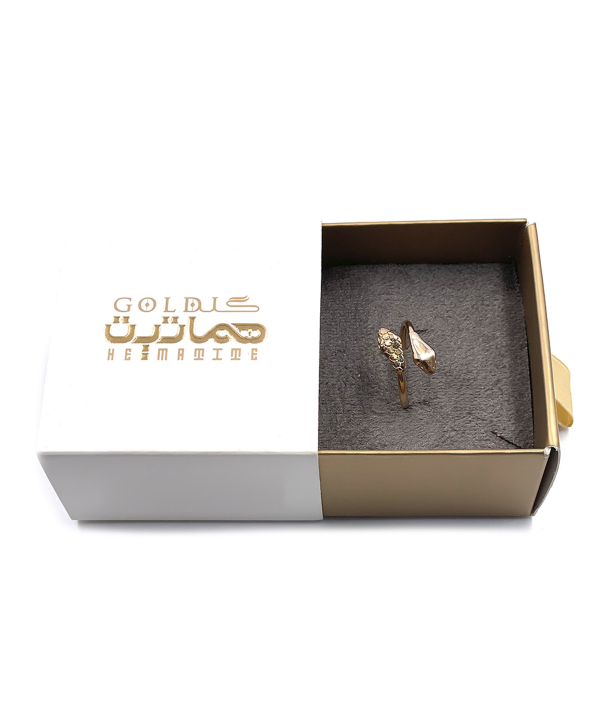انگشتر مینیمال مار لارا هماتیت گلد Hematite Gold کد 135919