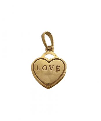 پلاک قلب تیفانی هماتیت گلد Hematite Gold کد 135925