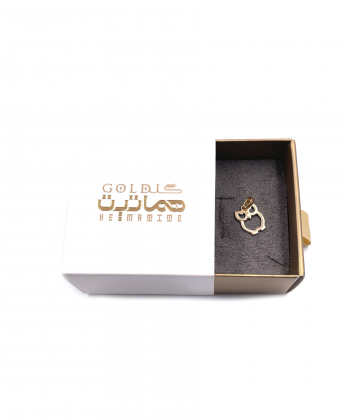 پلاک جغد زیبا هماتیت گلد Hematite Gold کد 135927
