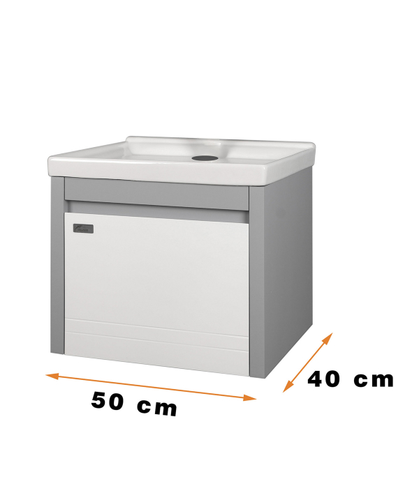 ست کابینت و روشویی دلفین Dolphin مدل 5040-gr به همراه آینه