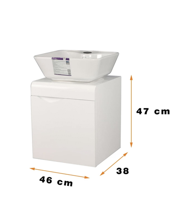 ست کابینت و روشویی دلفین Dolphin مدل 4638-W