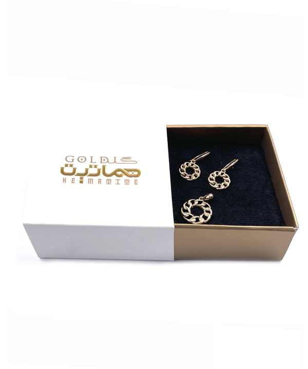 نیم ست کارتیر ربکا هماتیت گلد Hematite Gold کد 135874