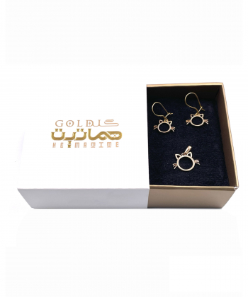 نیم ست هلو کیتی هماتیت گلد Hematite Gold کد 135875