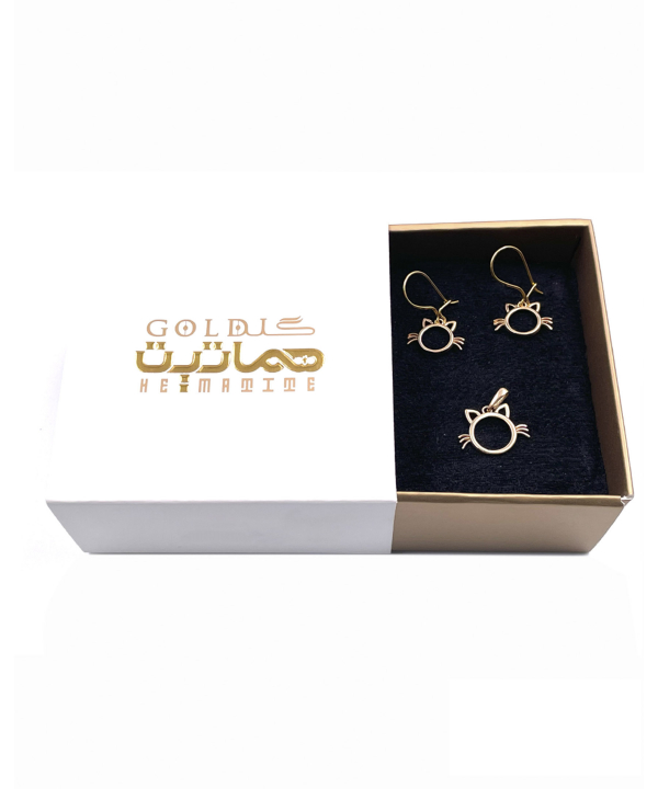 نیم ست هلو کیتی هماتیت گلد Hematite Gold کد 135875