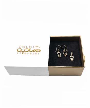 نیم ست طلایی الکس هماتیت گلد Hematite Gold کد 135876