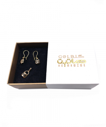 نیم ست قفس هما هماتیت گلد Hematite Gold کد 135877