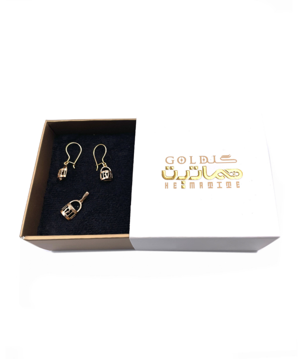 نیم ست قفس هما هماتیت گلد Hematite Gold کد 135877