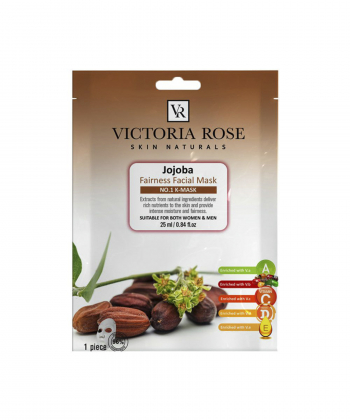 ماسک صورت ورقه ای ویکتوریا رز Victoria Rose حاوی عصاره جوجوبا وزن 25 گرم