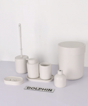 ست سرویس بهداشتی 7 پارچه دلفین Dolphin مدل FN-720-Cream