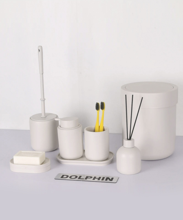 ست سرویس بهداشتی 7 پارچه دلفین Dolphin مدل   FN-720-Cream