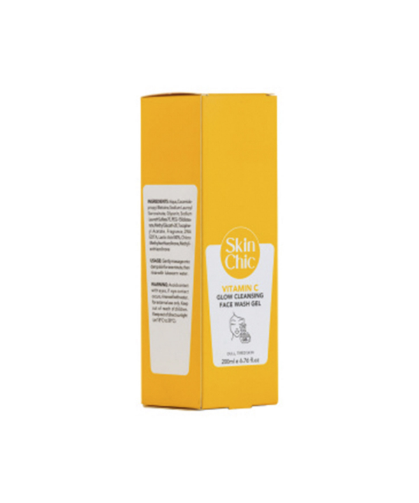 ژل شوینده صورت مناسب پوست خسته و استرس دار اسکین شیک Skin Chic حجم 200 میلی لیتر