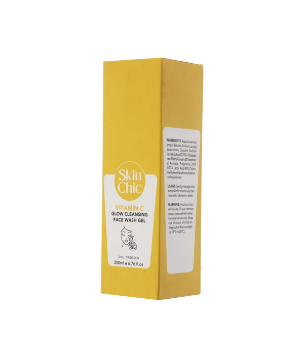 ژل شوینده صورت مناسب پوست خسته و استرس دار اسکین شیک Skin Chic حجم 200 میلی لیتر