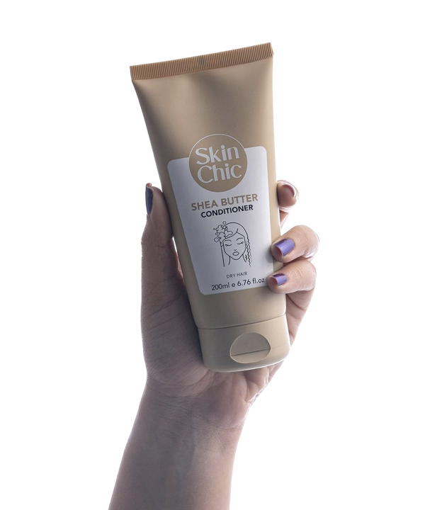 نرم کننده قوی و ترمیم کننده مو اسکین شیک Skin Chic حاوی شی باتر حجم 200 میلی لیتر