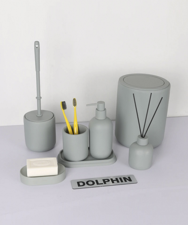 ست سرویس بهداشتی 7 پارچه دلفین Dolphin مدل FN-722-green