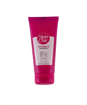 شامپو موی رنگ شده اسکین شیک Skin Chic حاوی ویتامین E حجم 200 میلی لیتر
