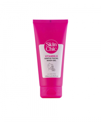 ژل شستشو صورت اسکین شیک Skin Chic حاوی ویتامین E حجم 200 میلی لیتر