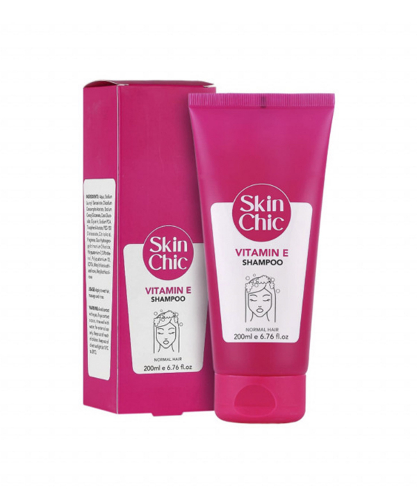 شامپو موی نرمال اسکین شیک Skin Chic حاوی ویتامین E حجم 200 میلی لیتر