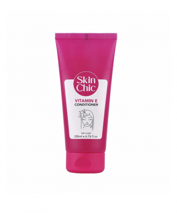 نرم کننده و بازسازی کننده موهای خشک اسکین شیک Skin Chic حاوی ویتامین E حجم 200 میلی لیتر