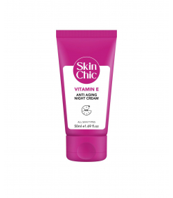 کرم ضد چروک مخصوص شب اسکین شیک Skin Chic حاوی ویتامین E حجم 50 میلی لیتر