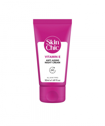 کرم ضد چروک مخصوص شب اسکین شیک Skin Chic حاوی ویتامین E حجم 50 میلی لیتر