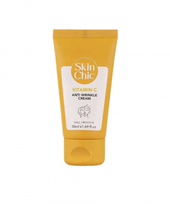 کرم ضد چروک پوست خسته و استرس دار اسکین شیک Skin Chic حاوی ویتامین C حجم 50 میلی لیتر