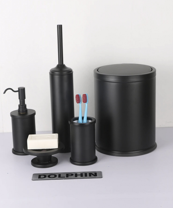 ست سرویس بهداشتی 5 پارچه دلفین Dolphin مدل Brass-01-B