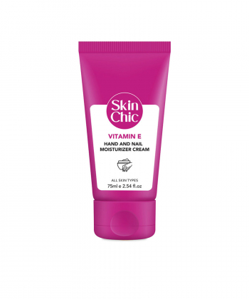 کرم مرطوب کننده دست و ناخن اسکین شیک Skin Chic حاوی ویتامین E حجم 75 میلی لیتر