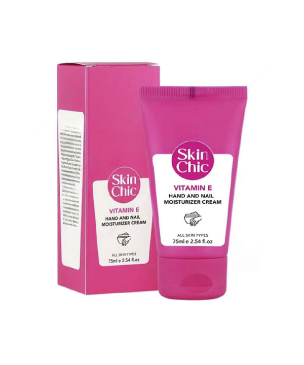 کرم مرطوب کننده دست و ناخن اسکین شیک Skin Chic حاوی ویتامین E حجم 50 میلی لیتر