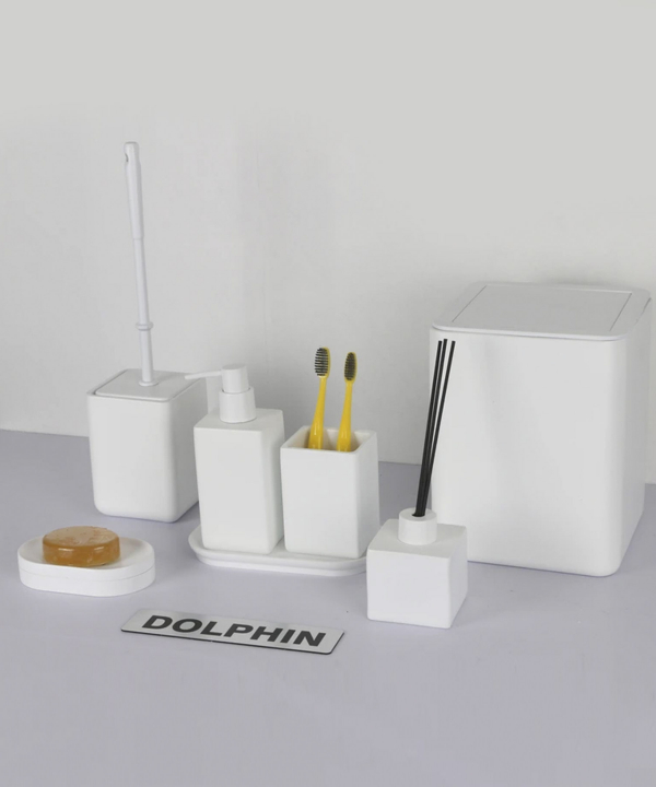 ست سرویس بهداشتی 7 پارچه دلفین Dolphin مدل FN-744-White