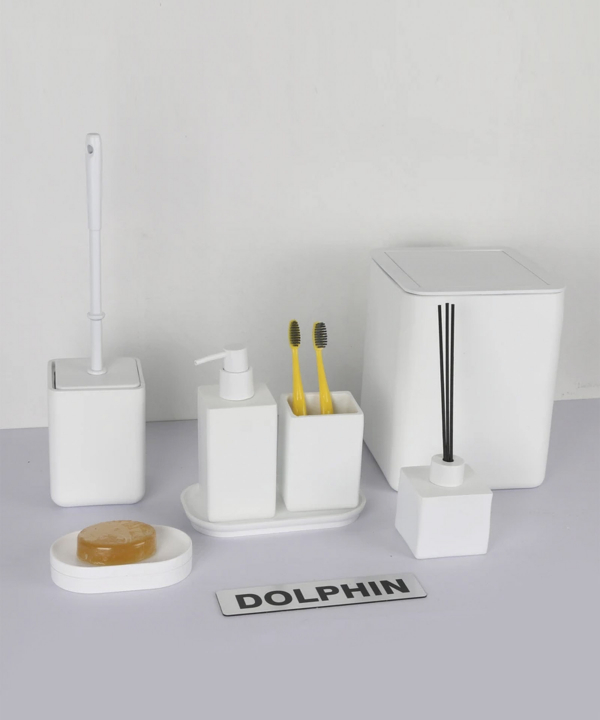 ست سرویس بهداشتی 7 پارچه دلفین Dolphin مدل FN-744-White