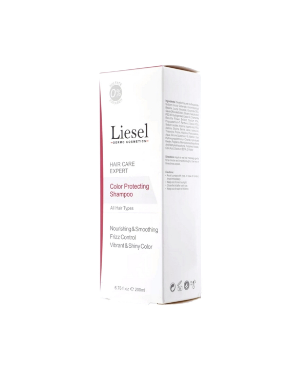 شامپو لایسل Liesel تثبیت کننده موهای رنگ شده حجم 200 میلی لیتر