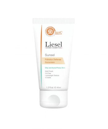 کرم ضدآفتاب spf50 بی رنگ لایسل Liesel مناسب پوست چرب حجم 40 میلی لیتر