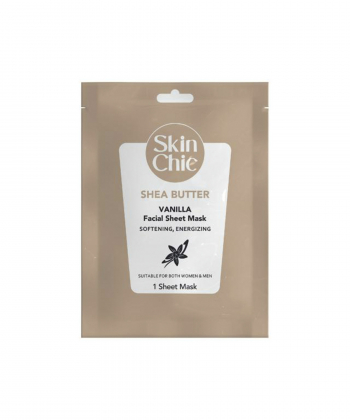 ماسک صورت ورقه ای شی باتر اسکین شیک Skin Chic حاوی عصاره وانیل وزن 25 گرم
