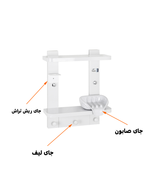 قفسه حمام دلفین Dolphin کد 1019-2