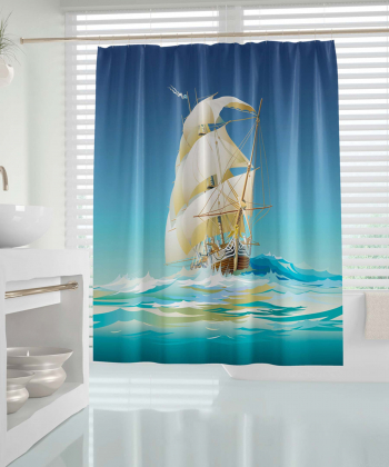 پرده حمام دلفین Dolphin مدل Ship
