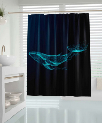 پرده حمام دلفین Dolphin مدل Phantom سایز 200x180 سانتی متر