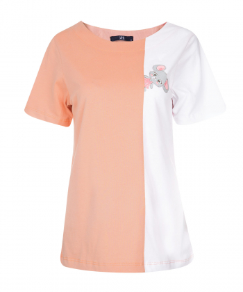 تیشرت زنانه دو رنگ جامه پوش آرا JPA