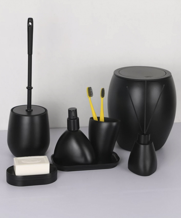 ست سرویس بهداشتی 7 پارچه دلفین Dolphin مدل FN-714-Black
