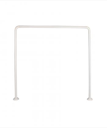 میله پرده حمام پیسو Piso مدل U-AL سایز 90x90 سانتی متر