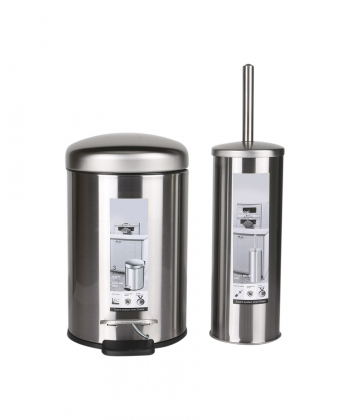 ست سطل زباله و فرچه دلفین Dolphin مدل Pry-33-C