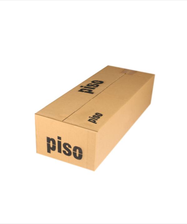 میله پرده حمام پیسو Piso مدل U-AL سایز 90x90 سانتی متر