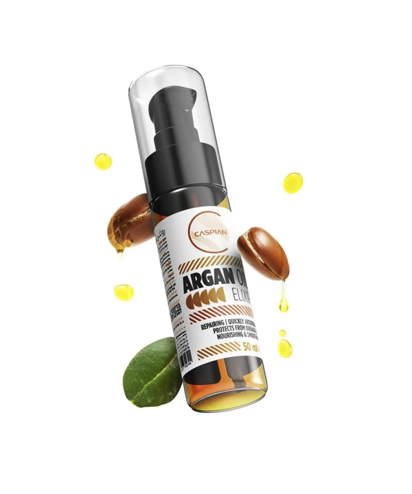 روغن تقویت کننده مو کاسپین Caspian حاوی روغن آرگان حجم 50 میلی لیتر