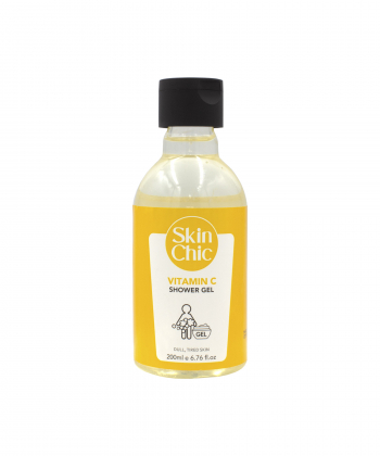 ژل شوینده و روشن کننده بدن اسکین شیک Skin Chic حاوی ویتامین C حجم 200 میلی لیتر